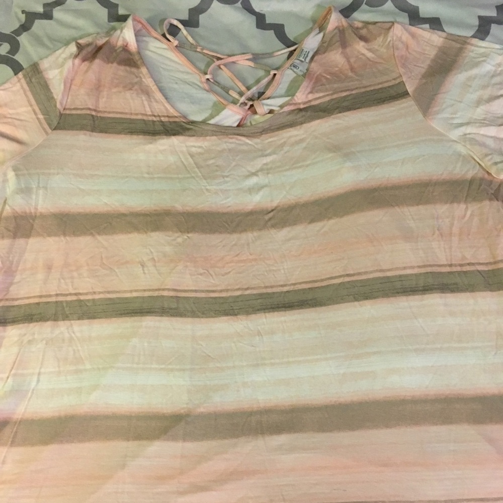 Cato 22/24W Peachish Blouse